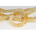 colier double-strand cu citrine naturale & argint vermeil. Italia